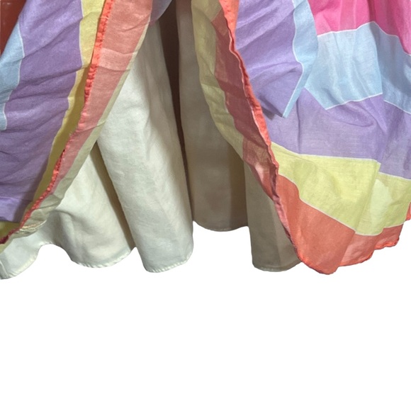 Tara Jarmon Multicolored Stripey Hourglass Midi Dress, French Size 38 - Picture 6 of 14